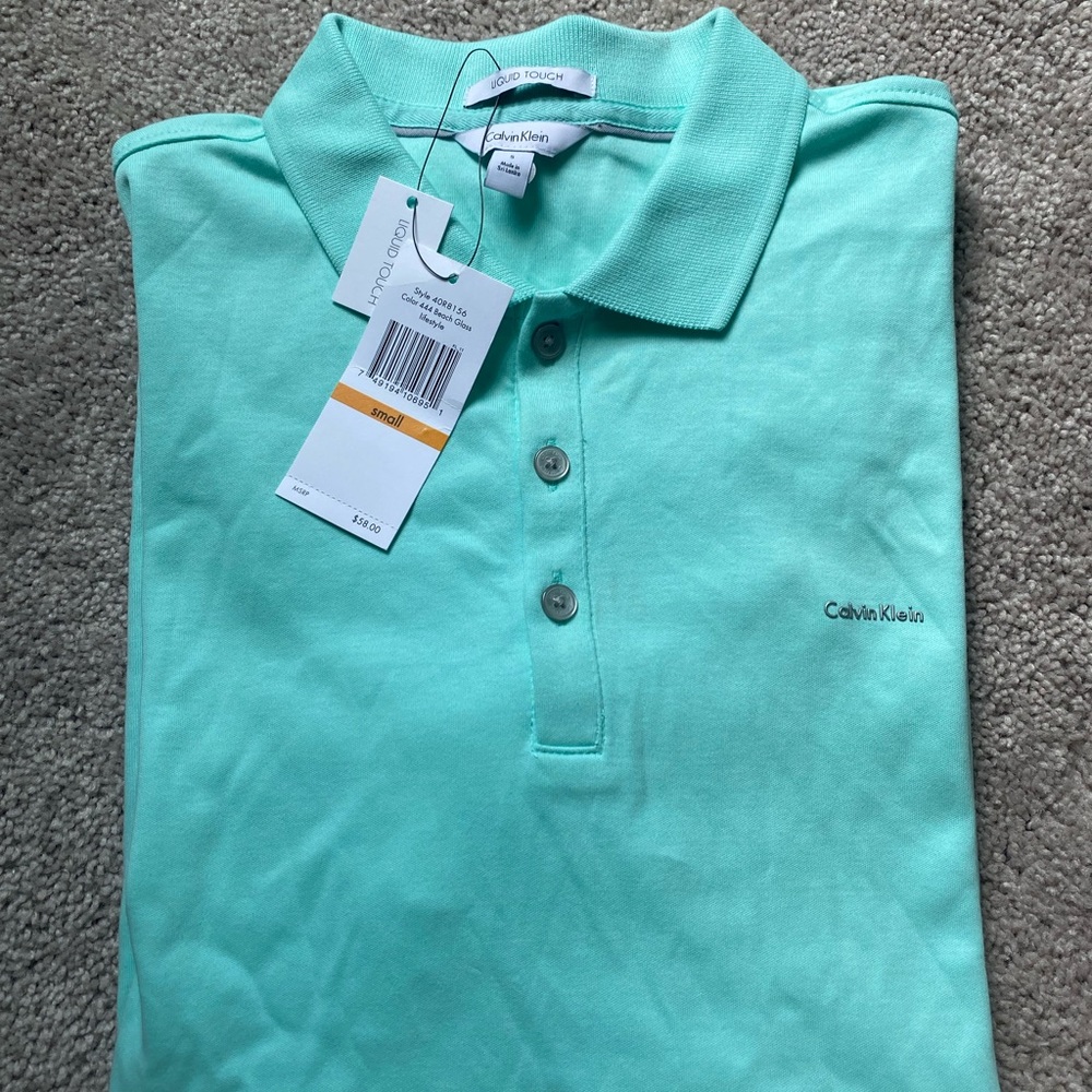 New Calvin Klein Mens collard shirt